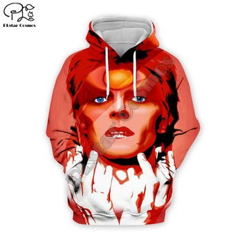PLstar Cosmos Rock Populárny Spevák David Bowie, Zábavné Bežné Tepláková súprava 3DPrint Muži/Ženy NewFashion Zip Hoodies Pulóver Bunda 13