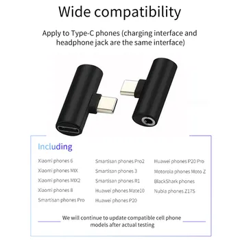 Pre Oneplus 7 7T pro 6T 6 5T 5 USB Typu C na 3,5 mm Jack pre Slúchadlá, Adaptér pre Lenovo Z5 Pro AUX Audio Kábel Slúchadlo Konvertor
