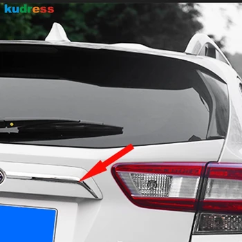 Pre Subaru XV Crosstrek Suv 2018 2019 2020 ABS Chrome Zadný Kryt batožinového priestoru Výbava Dekorácie zadných dverí Rám Obloha Pásy Auto Styling