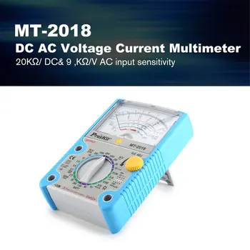 Proskit MT - AC/DC, Analóg Graf Ukazovateľ Multimeter Ammeter Odpor Kapacitné Diódy Volt Amp Ohm hFE LED Meter