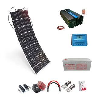 Súprava solárny Panel 12V Solárne Flexibilné 150W Inversor con mando 1000W