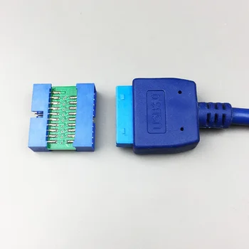 USB3.0 USB 3.0 Konektor USB 2.0 Adaptér pre základnú Dosku Chassic Samec Samec Konektor Plug Rozšírenie Konektor