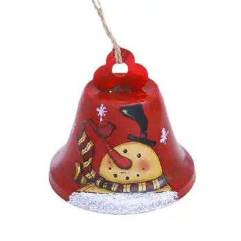 Vianočné Zvony Kovaného Železa Maľované Zvony Visí Zdobené Vianočný Strom Prívesok Vianočný Darček