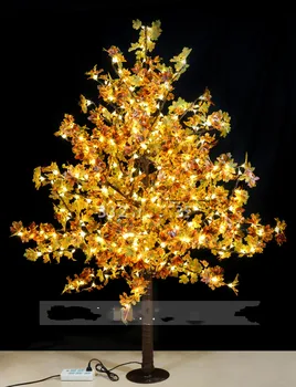 Vonkajšie LED javorový Strom Svetlo Vianočný stromček lampa 1,5 M 1,8 M 2 M výška Nepremokavé Záhrada Krajiny Dekorácie, Lampy, svadobné