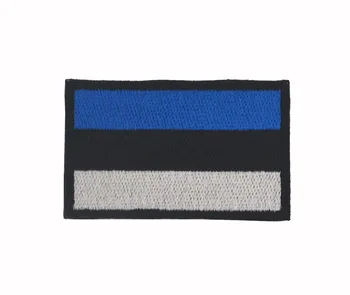 Vyšívané Estónsko vlajka patch háčika a slučky taktické opráv vojenskej Remienok odznak CYKLISTA na Klobúk bunda spp