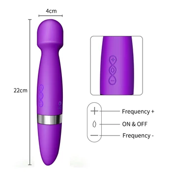 Výkonný AV Vibrátor USB Recgargeable 10 Rýchlosti Čarovná Palička AV Stick Masér Dildo Vibrátor G-Spot Stimulátor Klitorisu sexuálnu Hračku,