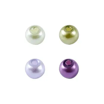 Zmiešané 3~16 mm Okrúhle Sklenené Korálky, Perly Zmiešané Farby pre Šperky, Takže DIY Náramok, Náhrdelník Náušnice Otvor 1~1,6 mm o 200pcs/100g