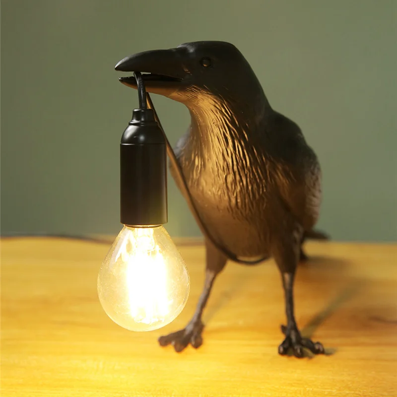 Vták Lampa LED Svetlo Tabuľka Domova Vták Stolná Lampa Vtákov, Zvierat, Nábytok, Obývacia Izba, Spálňa, Nočné Svetlo